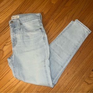 Madewell 9” Mid-Rise skinny crop jeans